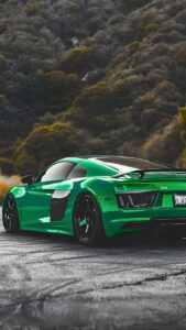 Green Audi R8 Wallpaper