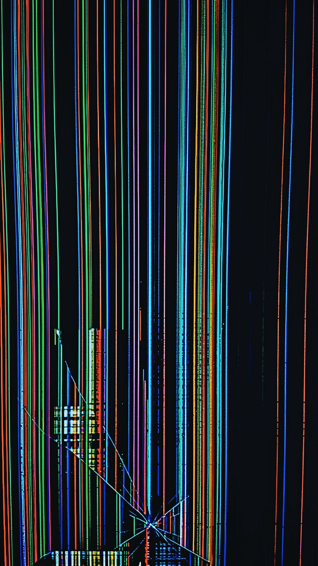 Android Broken Screen Wallpaper