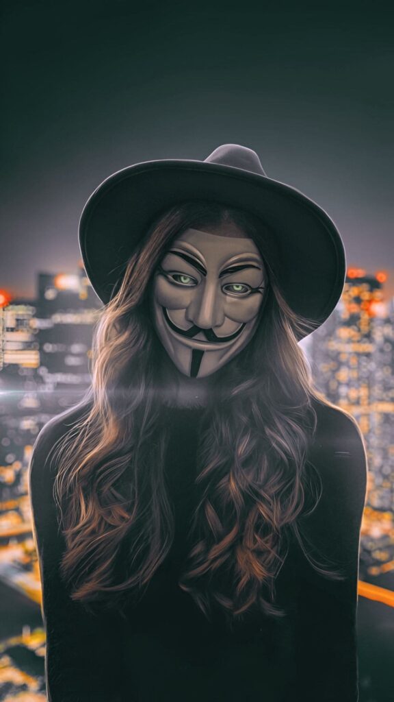Anonymous Girl Wallpaper