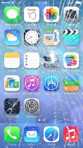 Broken Screen iPhone Wallpaper