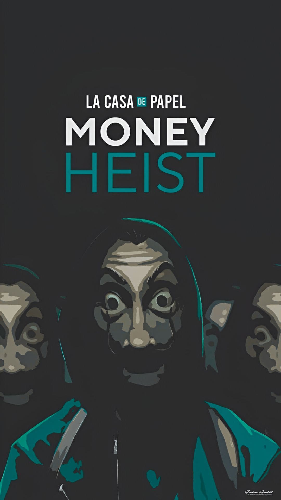 Money Heist Mask Wallpaper HD