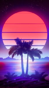 Vaporwave iPhone Wallpaper