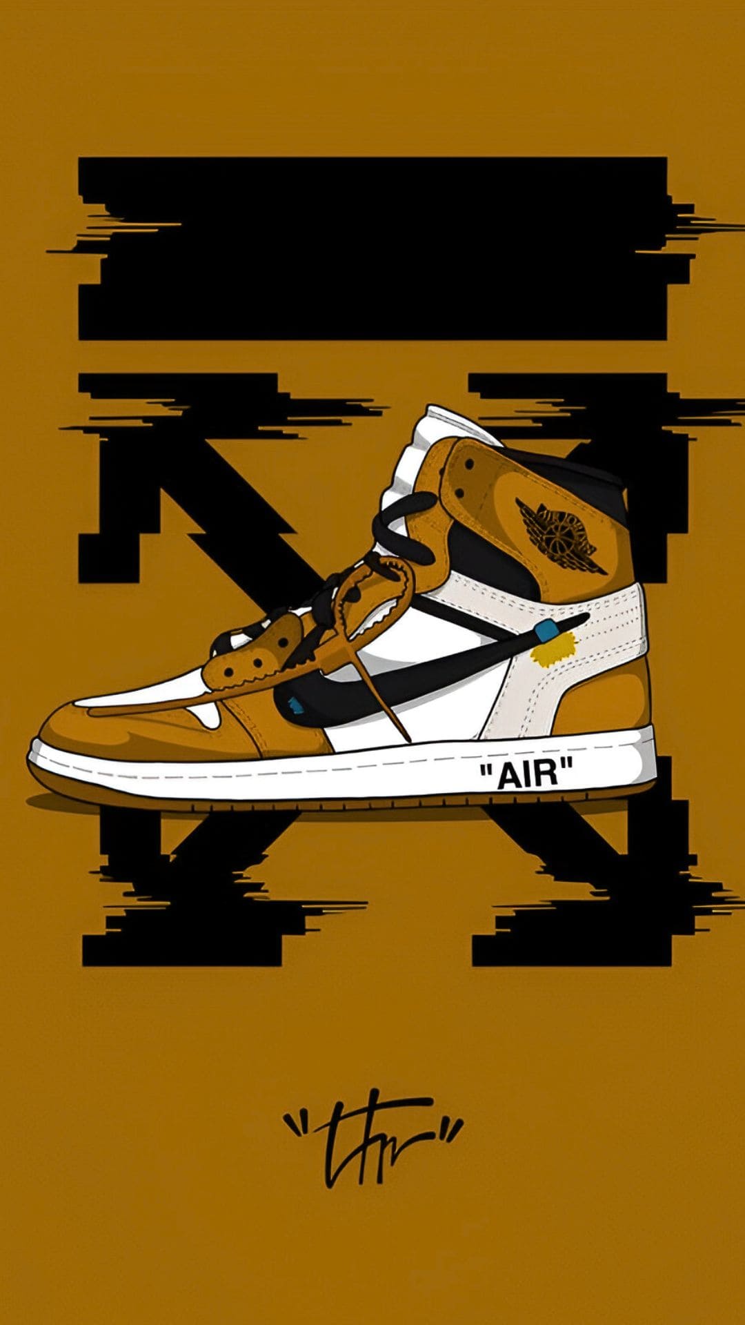 Air Jordan 1 Wallpaper Cartoon