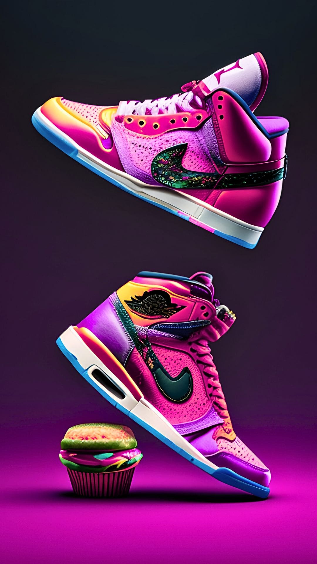 Air Jordan Pink Shoes Wallpaper