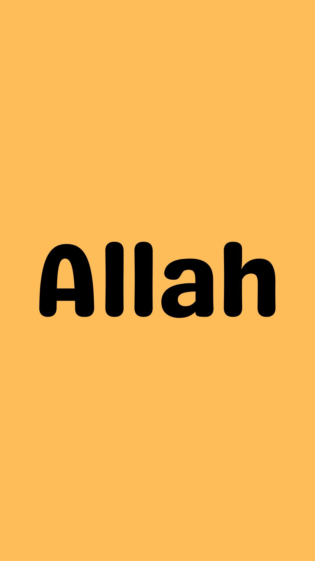 Allah Name Wallpaper in English