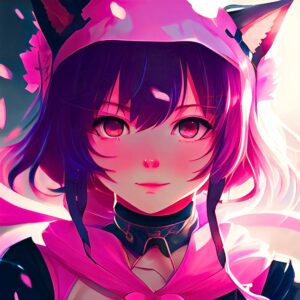 Anime Cat Girl Pfp Pink