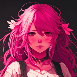 Anime Cute Girl Pink Pfp