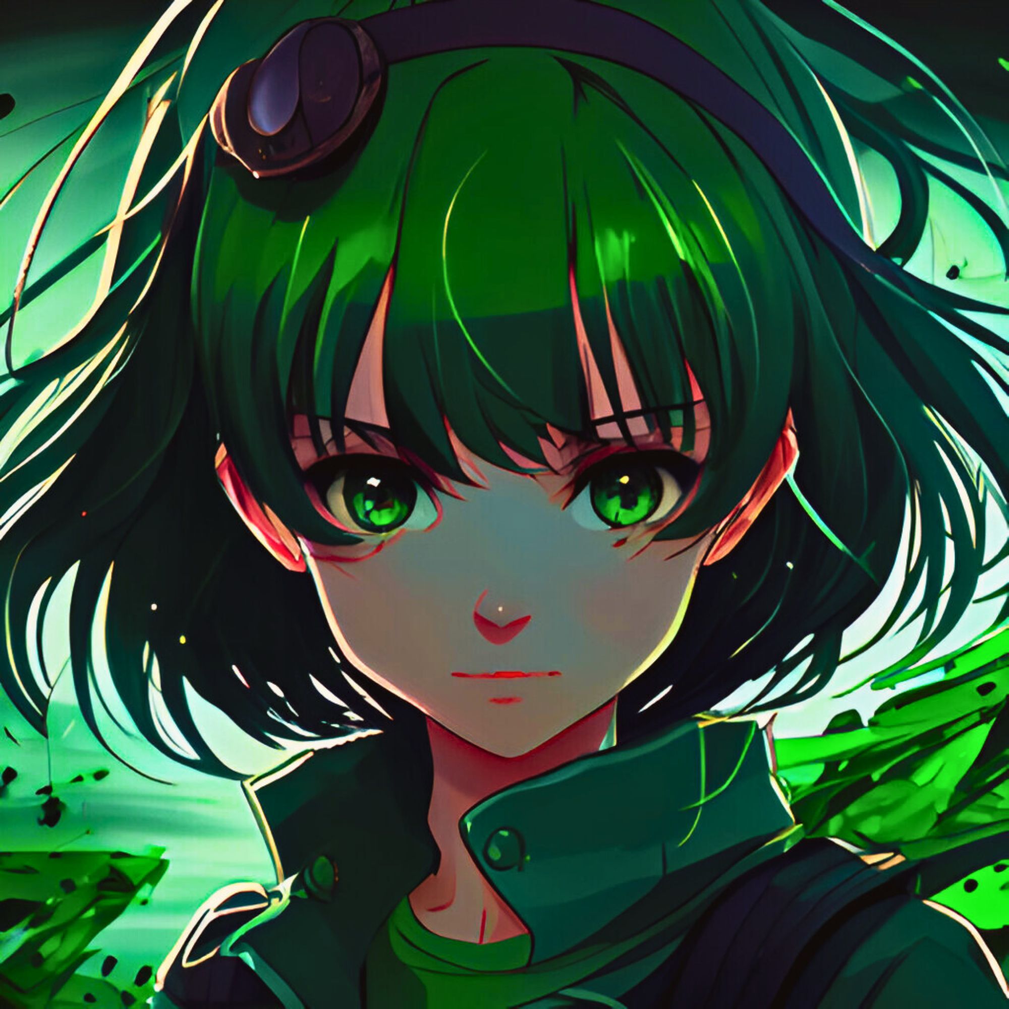 Anime Girl Pfp Green Eyes