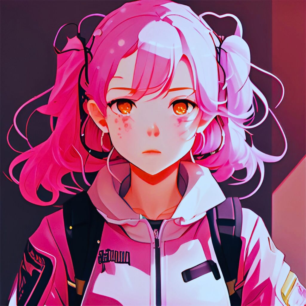 Anime Girl Pink Pfp