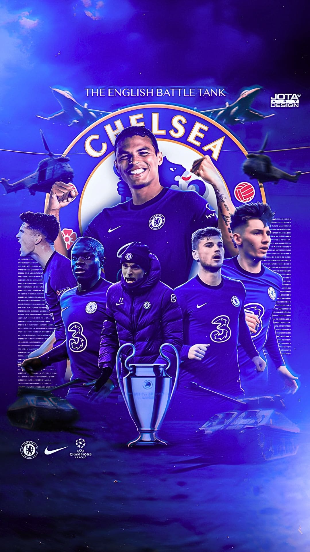 Chelsea Wallpaper Champions league 2021 iPhone