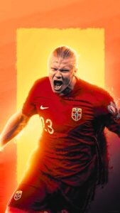 Erling Haaland Celebration Wallpaper