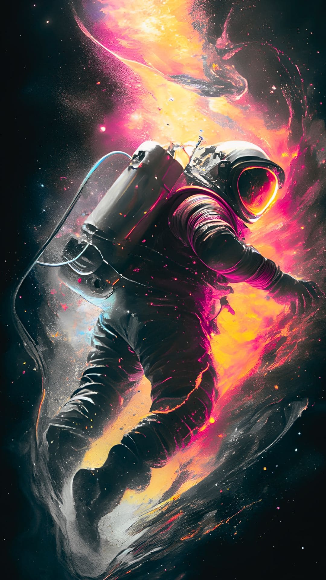 Galaxy Astronaut Wallpaper