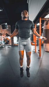 Kamaru Usman Jumping Rope Wallpaper