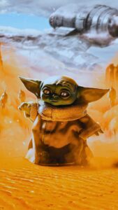 Mandalorian Baby Yoda Wallpaper