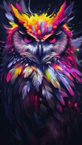 Owl Art Wallpaper