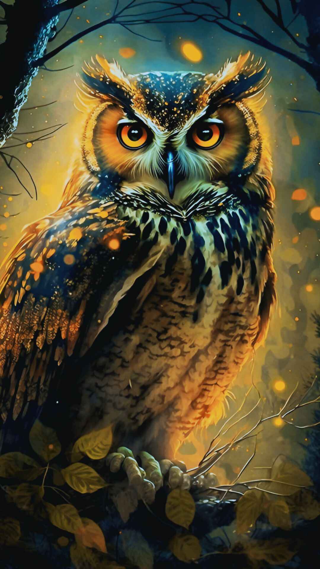 Owl Illuminati Wallpaper