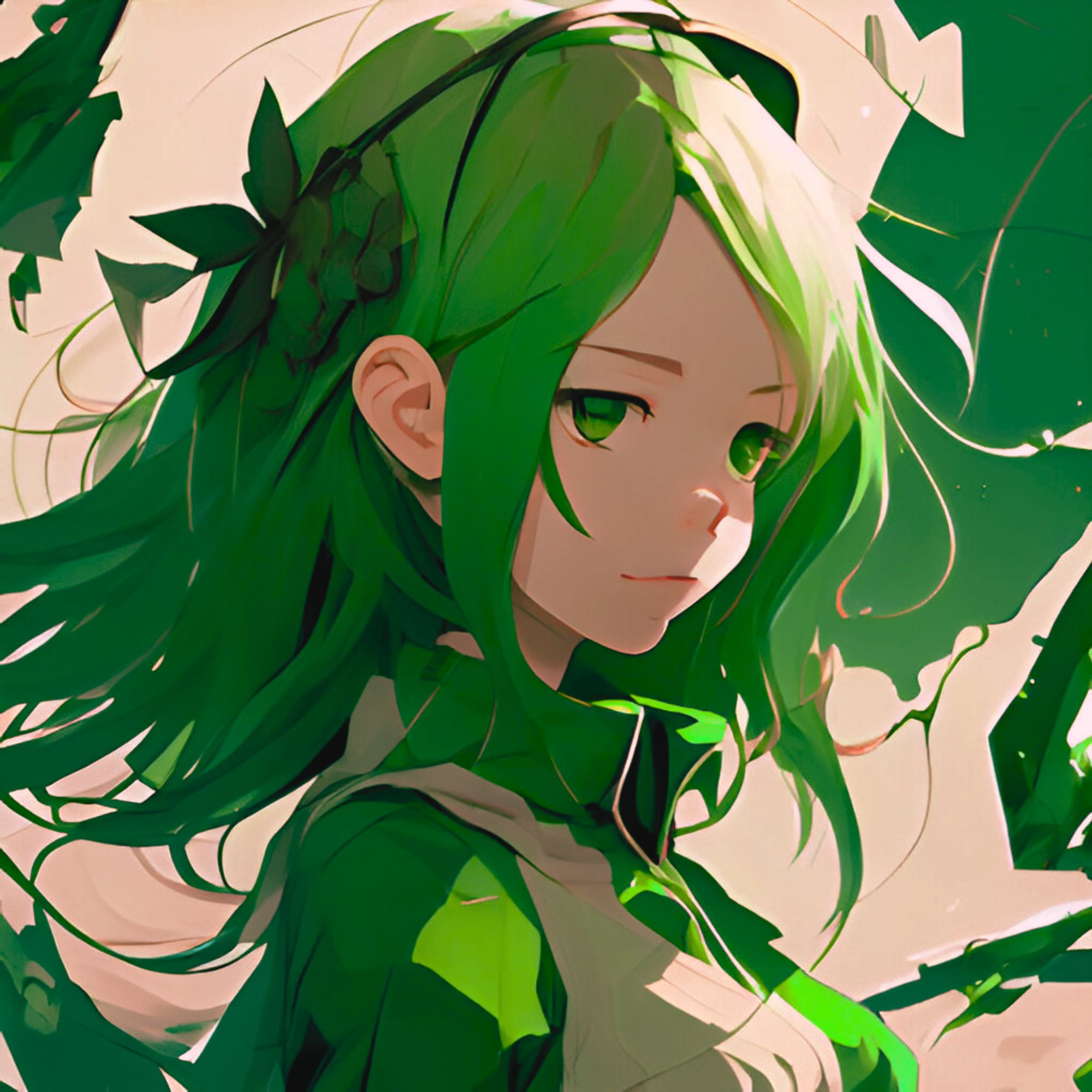 Pfp Anime Girl Green Hair