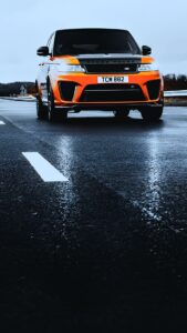 Range Rover Velar Wallpaper Orange Black