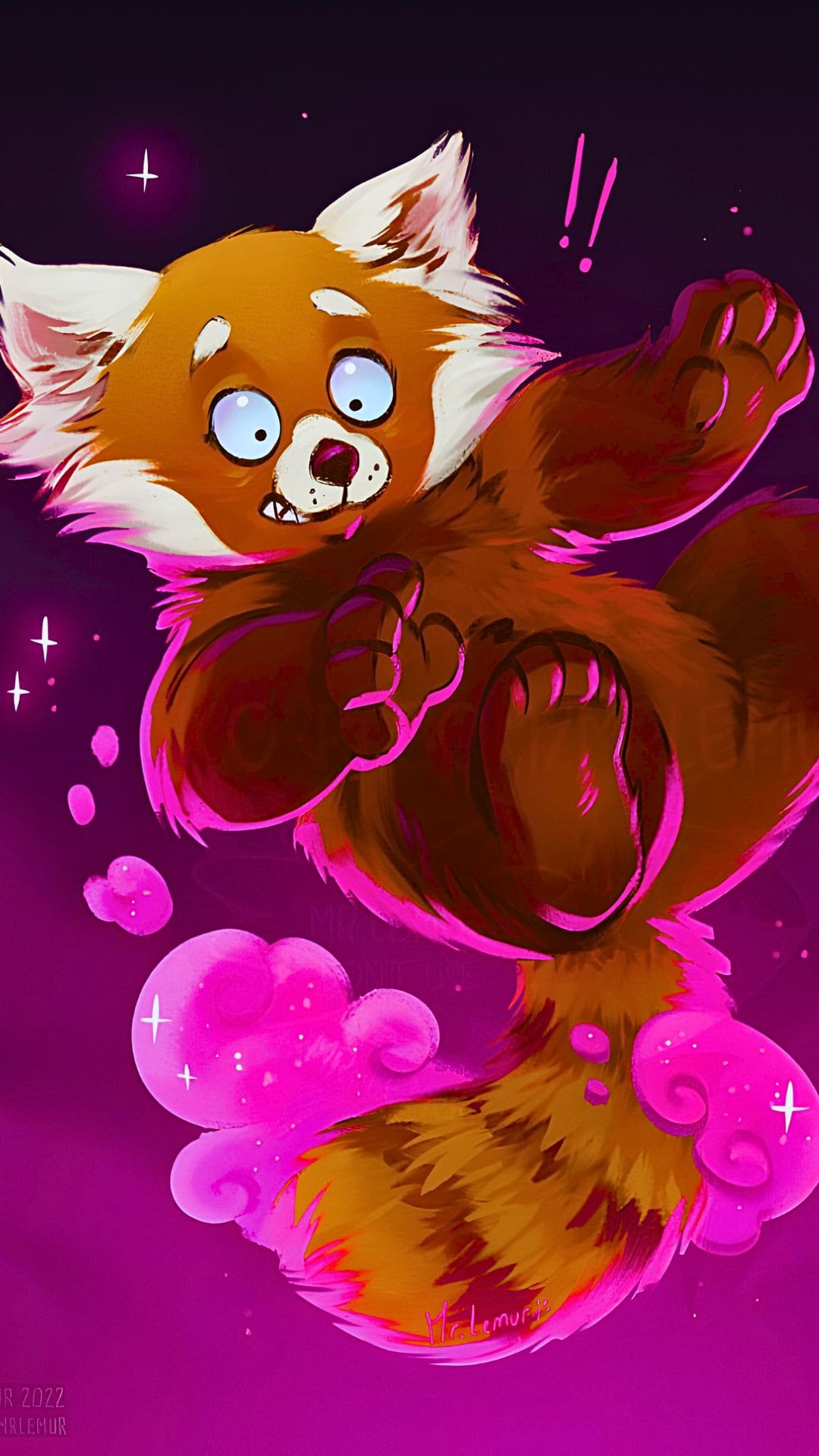 Red Panda Turning Red Wallpaper