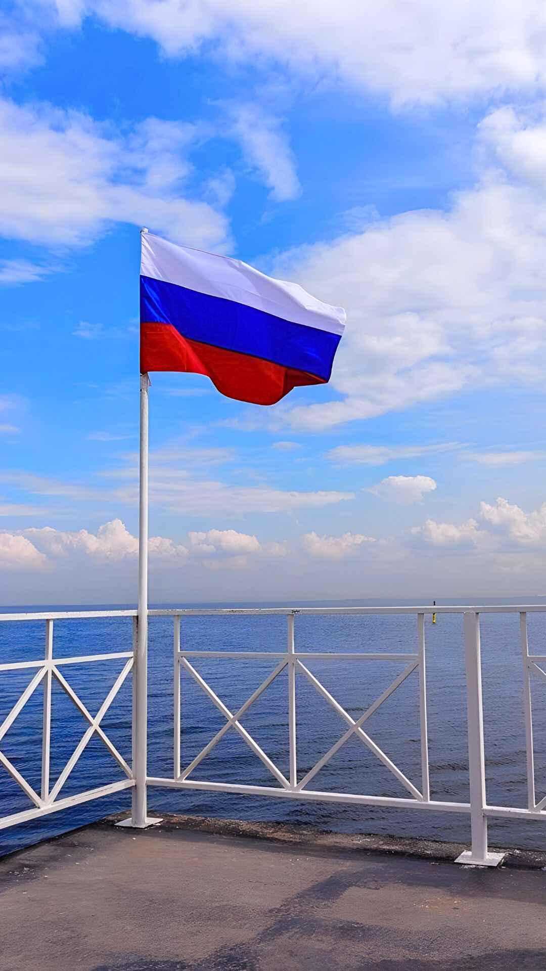 Russian Flag Wallpaper 4K
