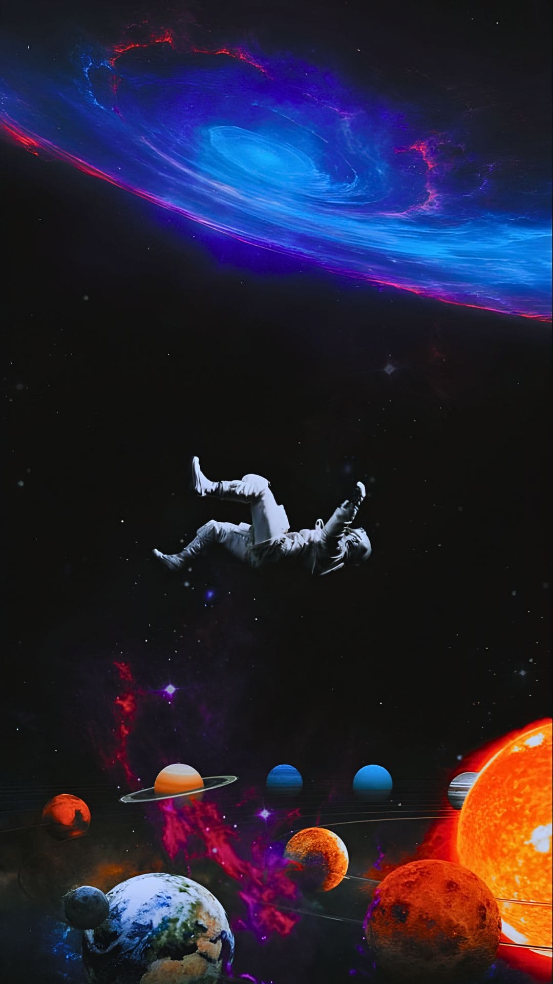 Trippy Astronaut Wallpaper 4K