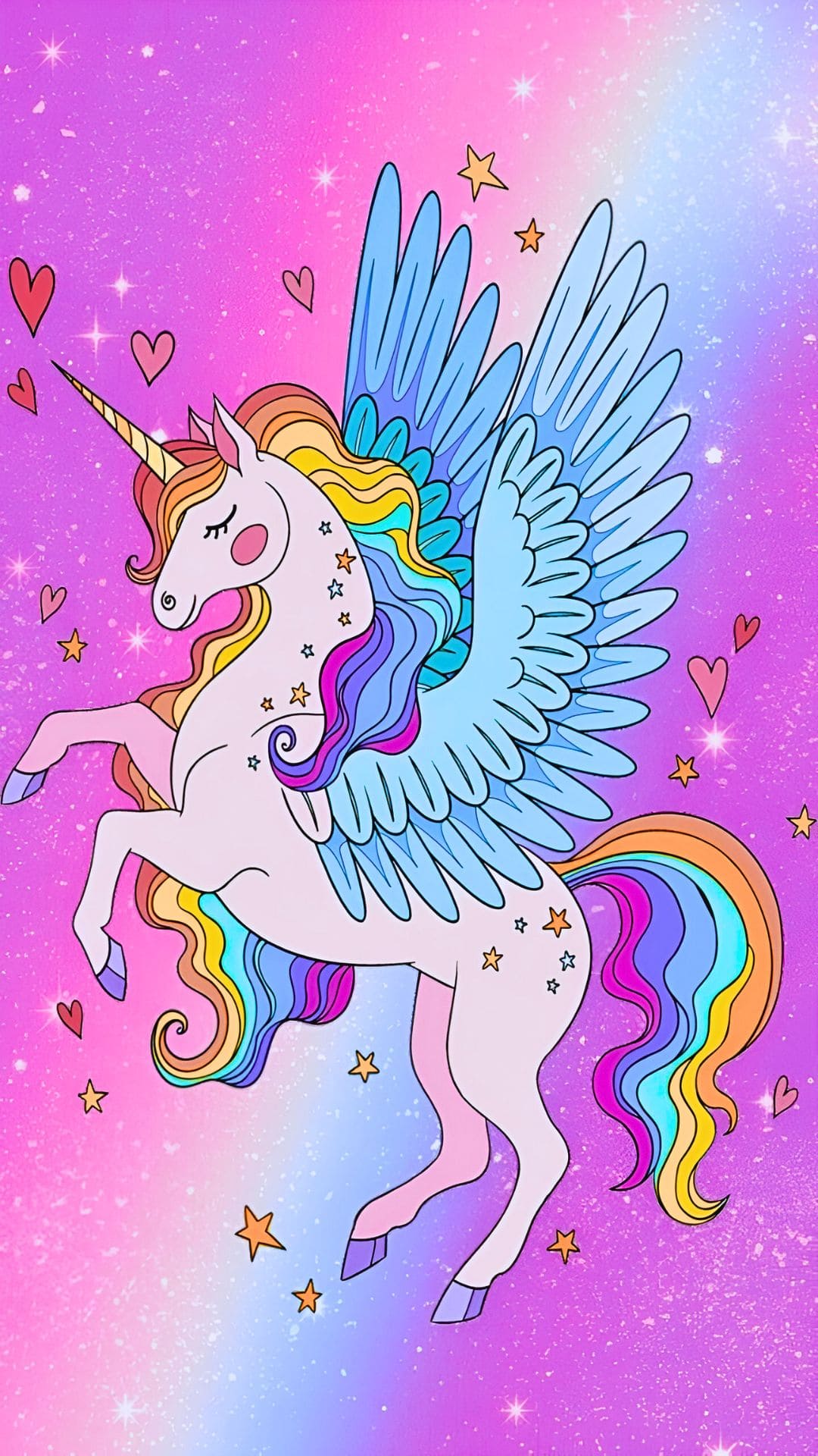 Unicorn Pink Wallpaper