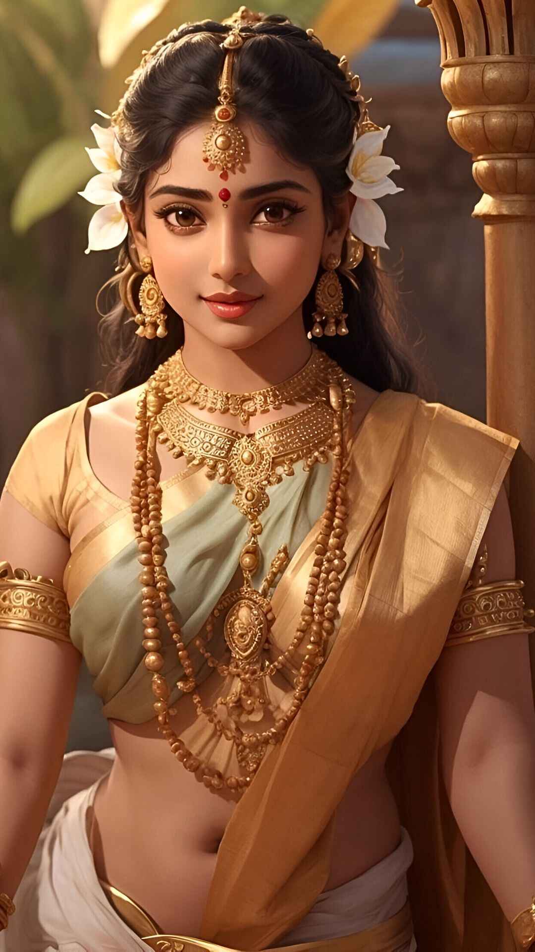 Aesthetic Ai Generated Indian Faces Wallpaper