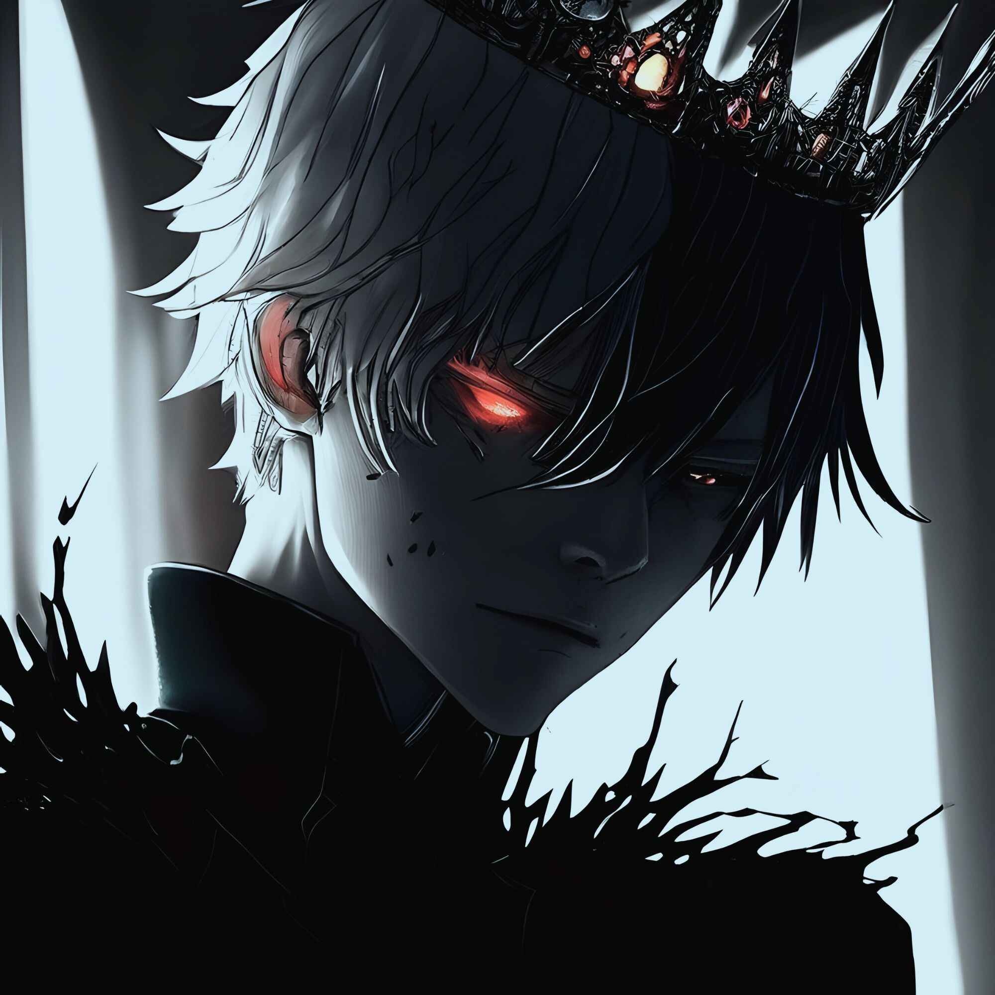 Anime Dark Black Profile Picture For Boy