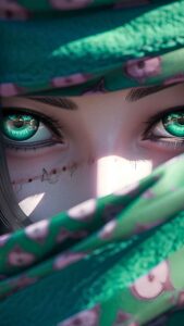 Anime Girl Green Eyes Wallpaper