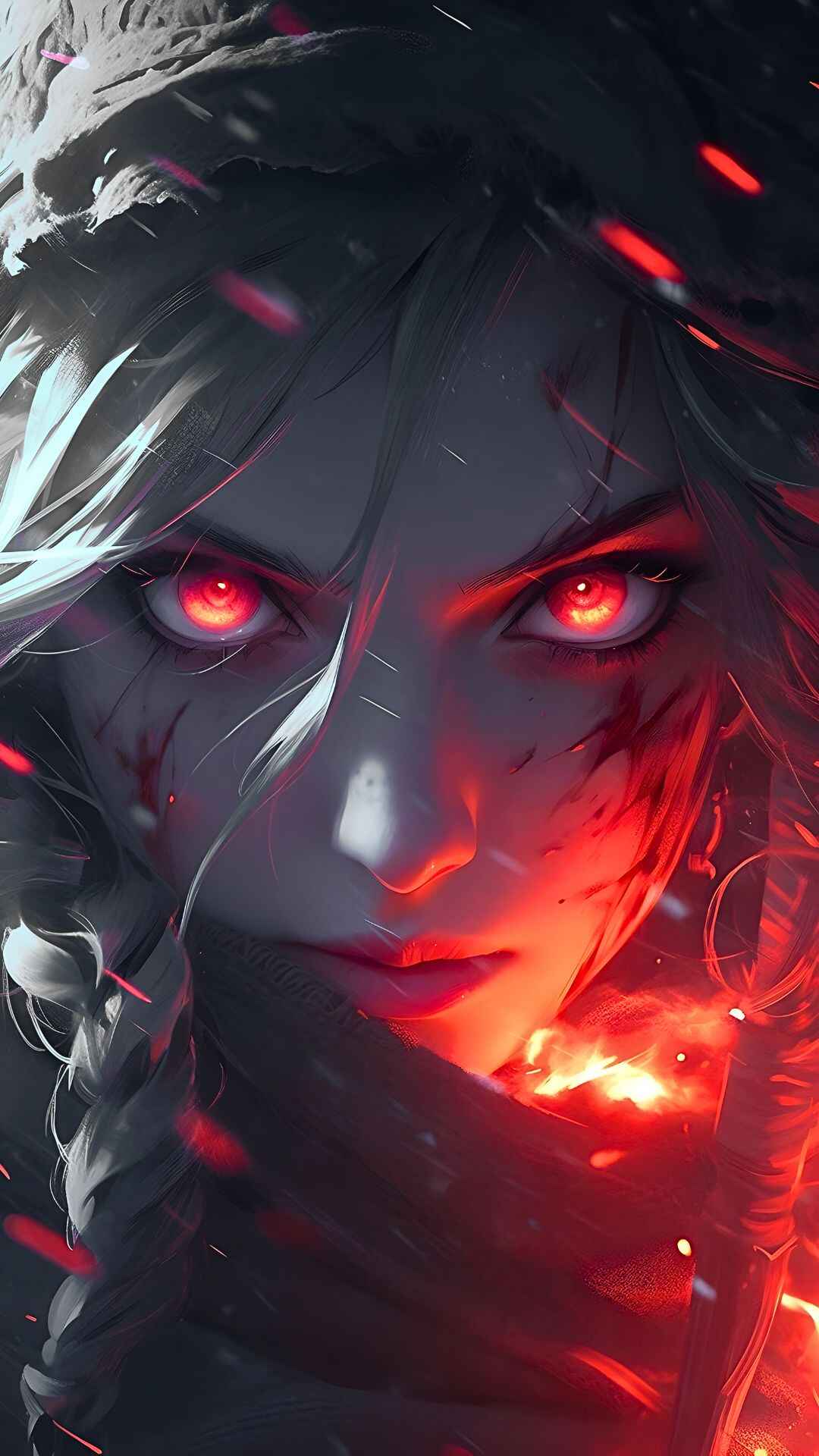 Anime Girl Red Eyes Wallpaper