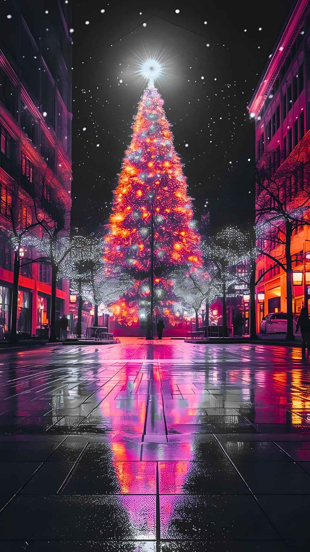 Christmas Lights Wallpaper iPhone