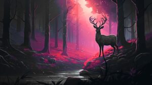 Deer Cool 4K Wallpaper