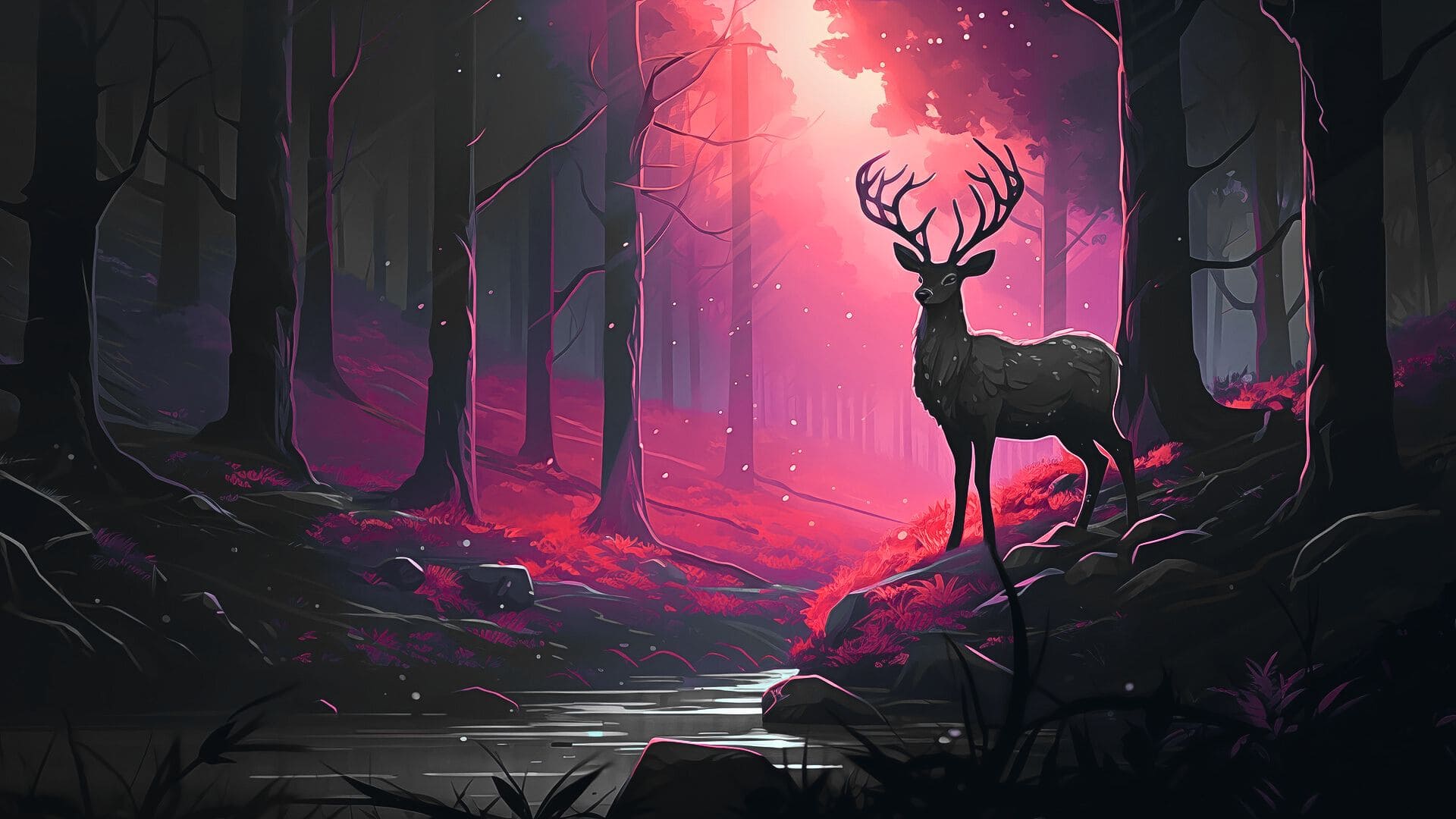 Deer Cool 4K Wallpaper