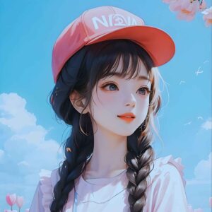 Pink Cute Anime Girl Profile Picture