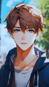 Cute Anime Boy Wallpaper 4K