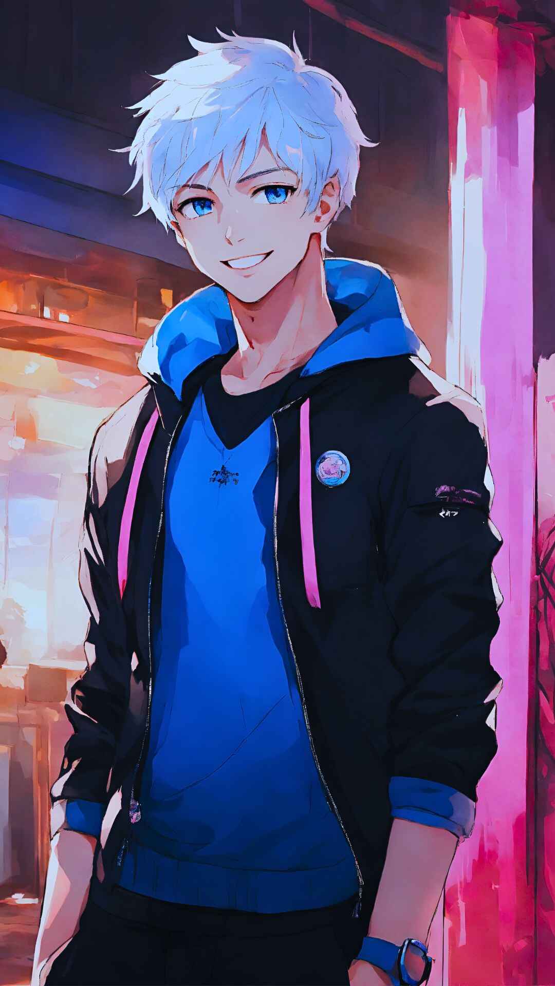 Cute Anime Boy Wallpaper 4K iPhone